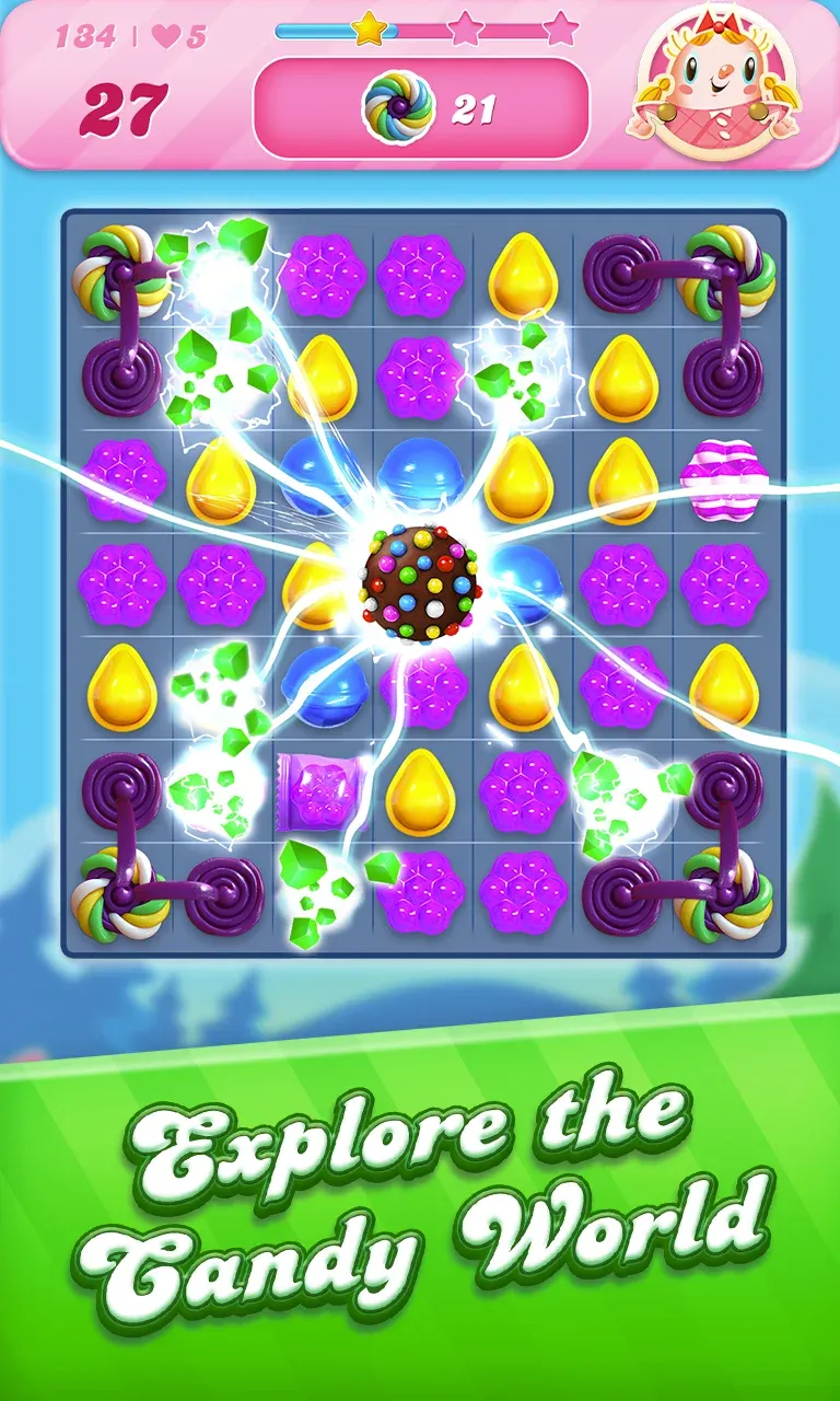 Candy Crush Saga v1.328.0.1 APK Мод (Много жизней) Screenshot 1 Candy Crush Saga v1.328.0.1 APK Мод (Много жизней) Screenshot 1
