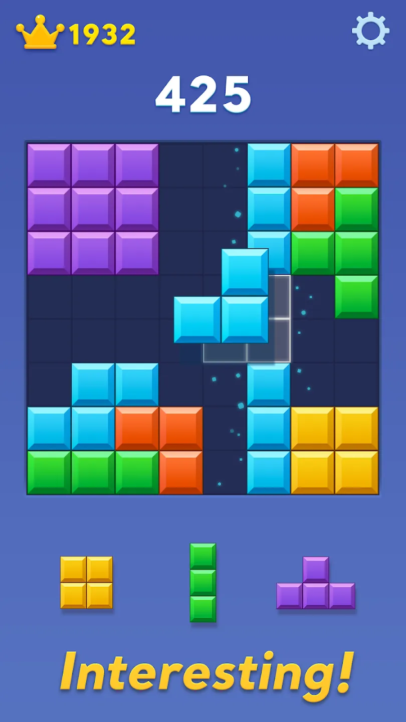 Блок Бласт (Block Blast) v9.8.6 APK Мод (Меню, Много корон) Screenshot 4 Блок Бласт (Block Blast) v9.8.6 APK Мод (Меню, Много корон) Screenshot 4