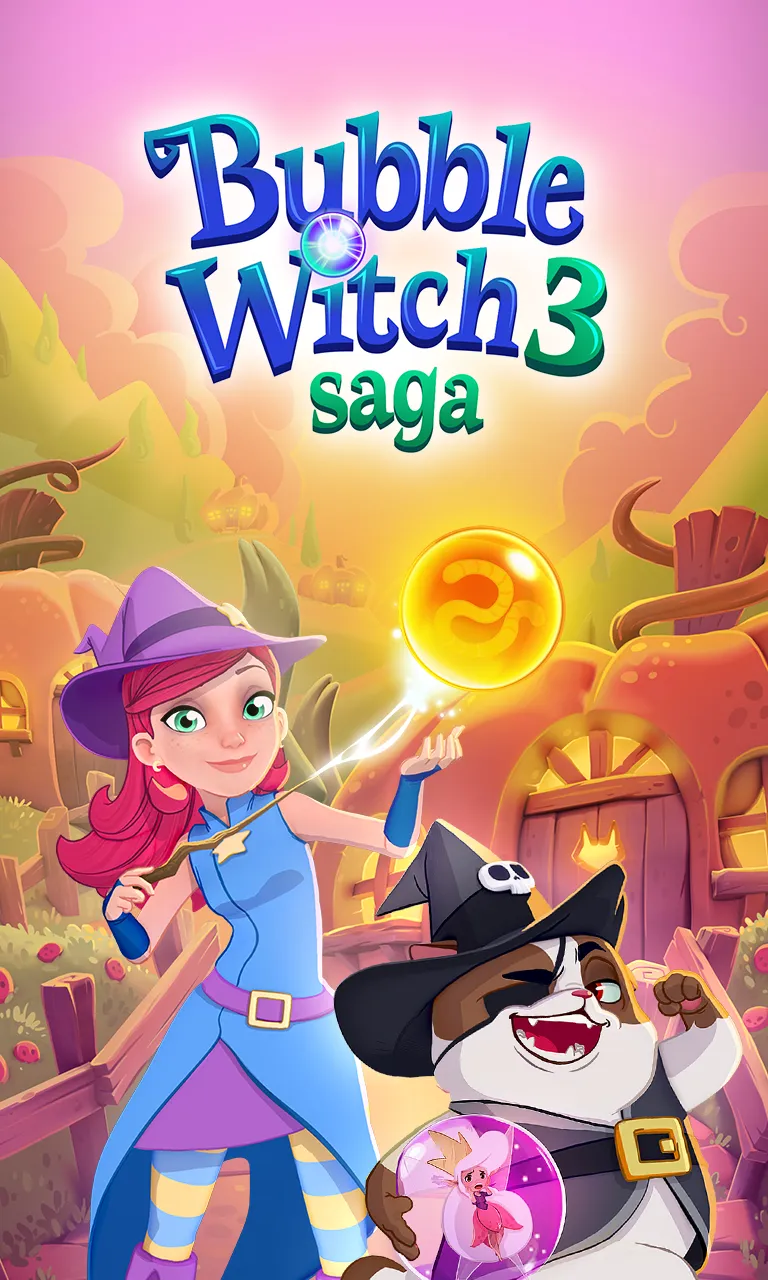 Bubble Witch 3 Saga [мод: много жизней] Screenshot 1