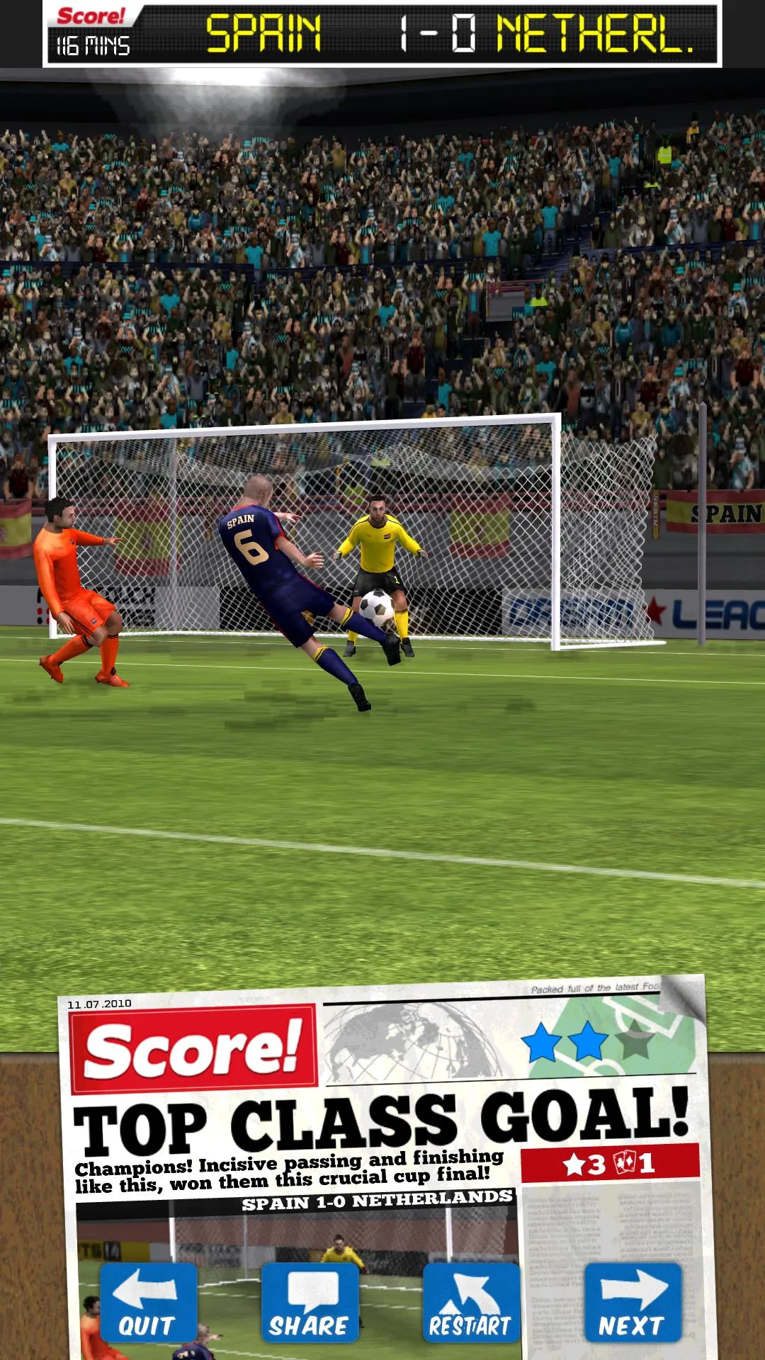 Score! World Goals [мод: много денег] Screenshot 1