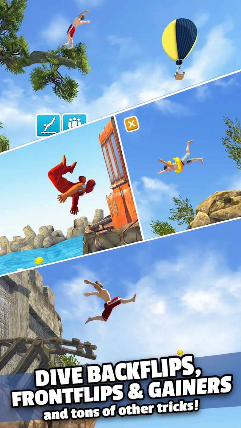Flip Diving v4.7.50 APK Мод (Много монет) Screenshot 2