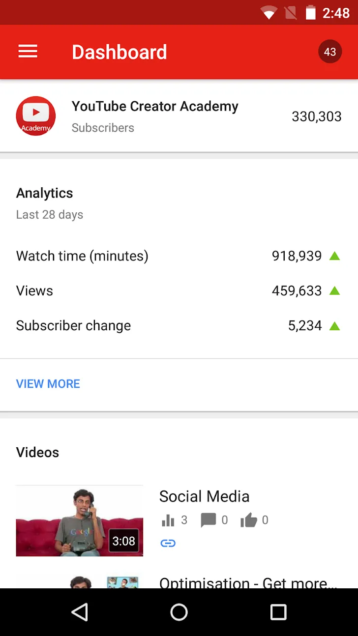 Творческая студия YouTube Screenshot 2 Творческая студия YouTube Screenshot 2