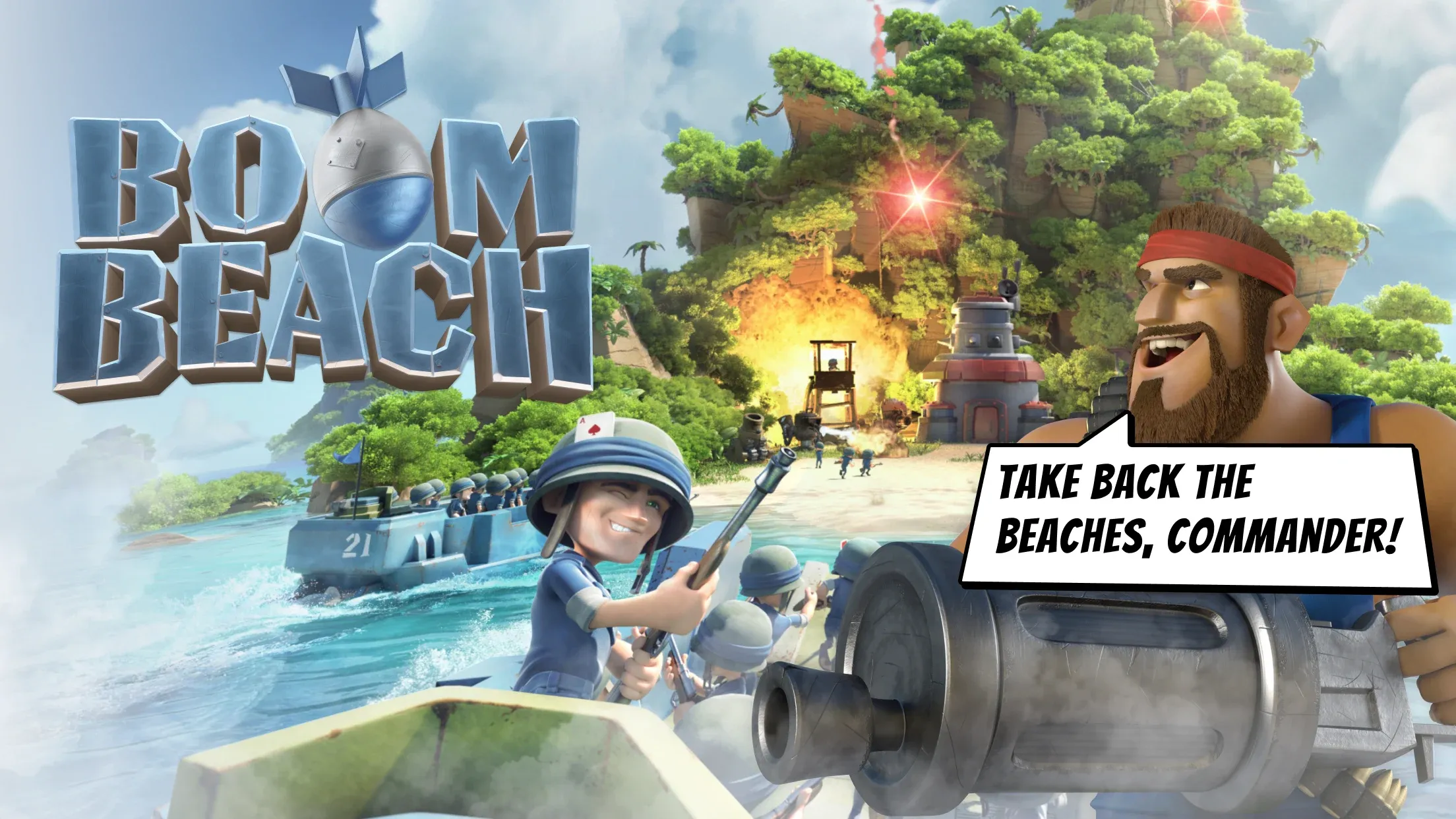 Boom Beach v61.102 APK Мод (Много денег) Screenshot 1