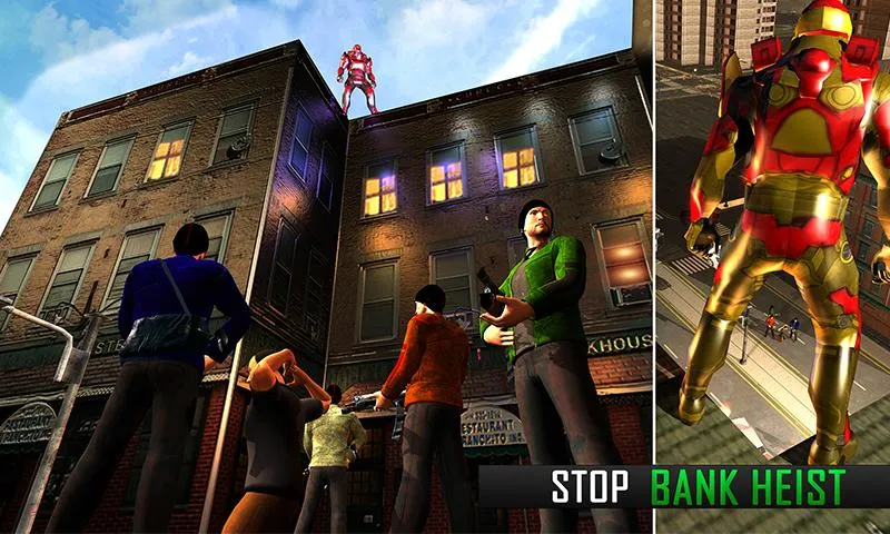 Летающий робот Grand City Rescue [мод: много денег] Screenshot 4