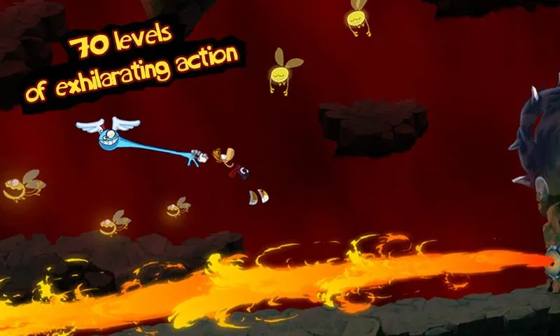 Rayman Jungle Run [мод: всё открыто] Screenshot 3