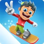 Взломанная Ski Safari 2 [мод: всё открыто] на Андроид