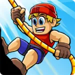 Взломанная Radical Rappelling [мод: много денег] на Андроид