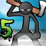 Скачать взломанную версию Anger of Stick 5: Zombie Мод (Много денег) на Андроид