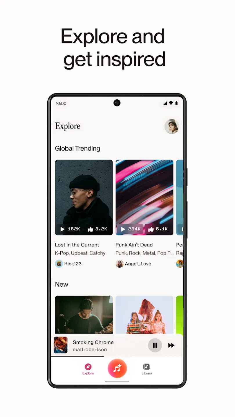 Suno – музыка с помощью ИИ v1.70.0 APK Screenshot 3 Suno – музыка с помощью ИИ v1.70.0 APK Screenshot 3