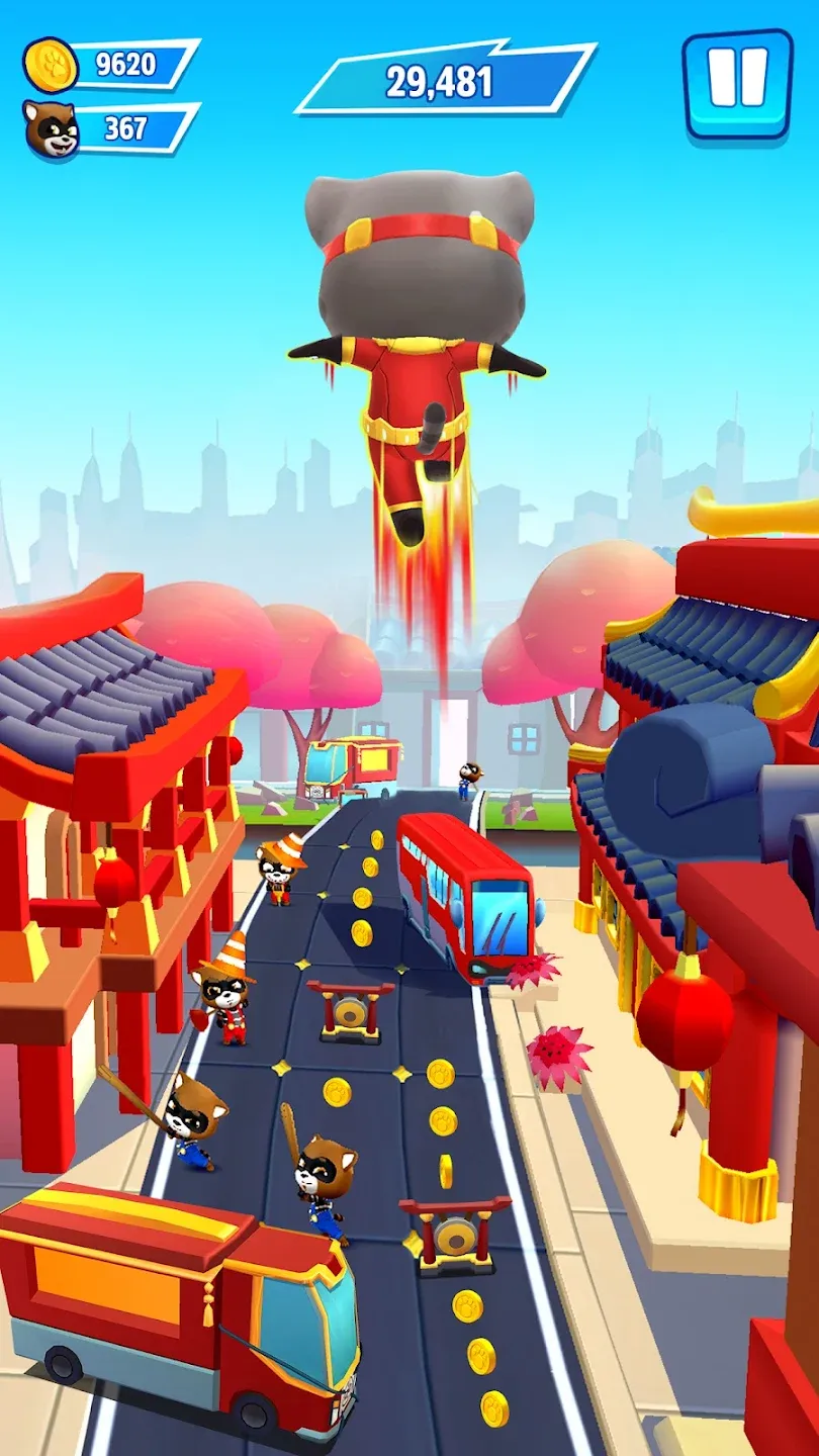 Говорящий Том: погоня героев v26.2.0.11210 APK Мод (Много денег) Screenshot 3