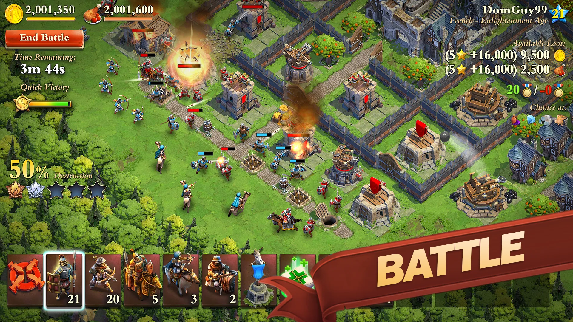 DomiNations v13.1570.1573 APK Мод (Мега Меню, Max VIP) Screenshot 2