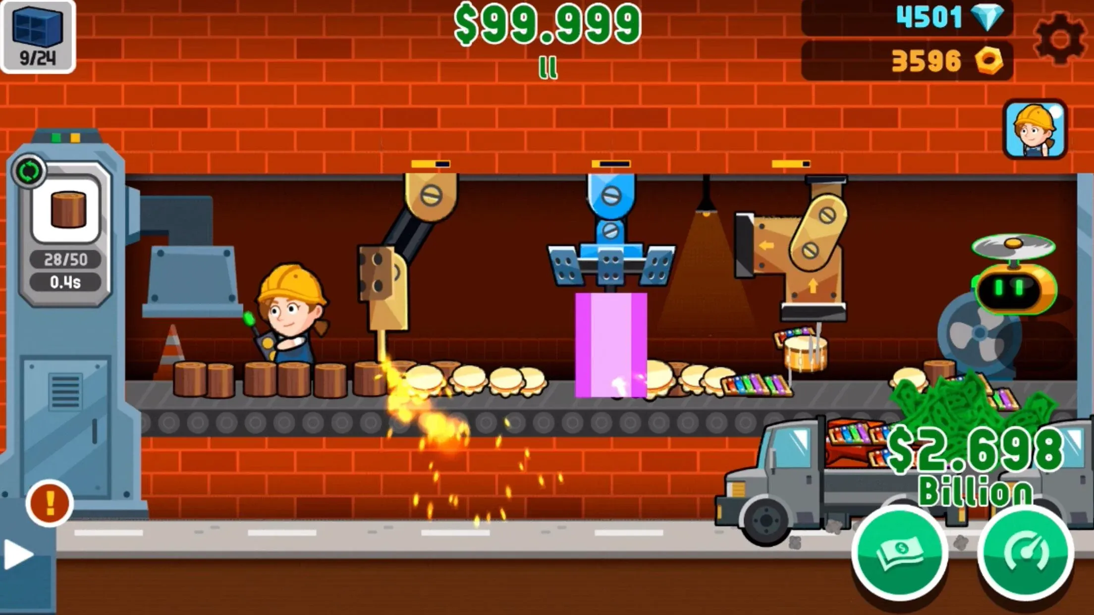 Factory Inc. v2.3.82 APK Мод (Много денег) Screenshot 2 Factory Inc. v2.3.82 APK Мод (Много денег) Screenshot 2