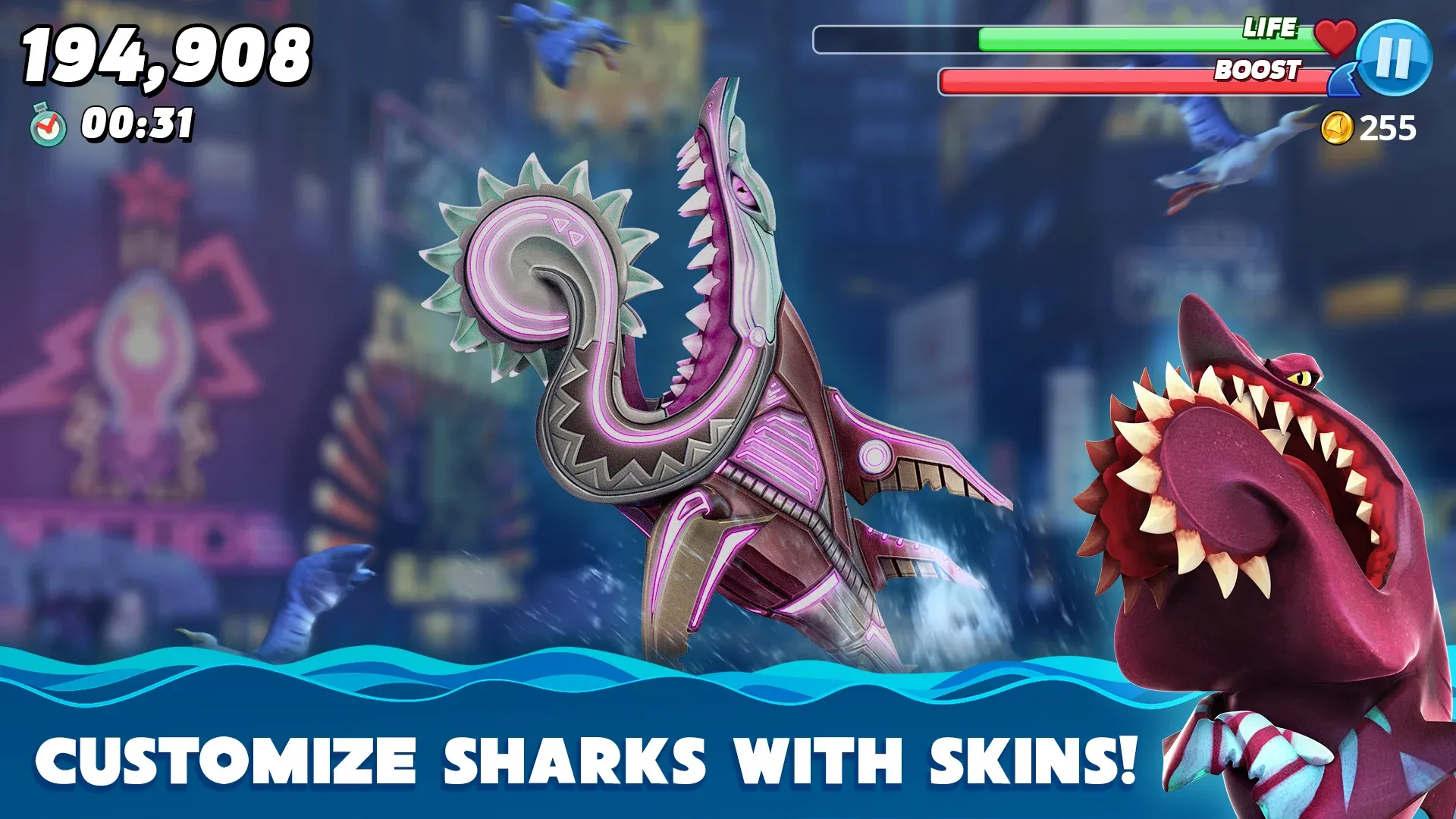 Hungry Shark World v7.8.1 APK Мод (Много денег) Screenshot 3 Hungry Shark World v7.8.1 APK Мод (Много денег) Screenshot 3