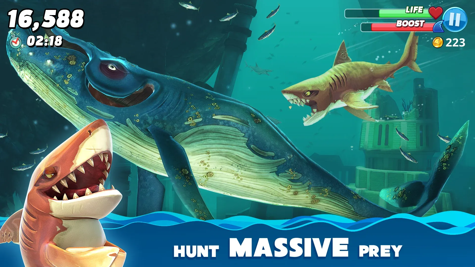 Hungry Shark World v7.8.1 APK Мод (Много денег) Screenshot 5