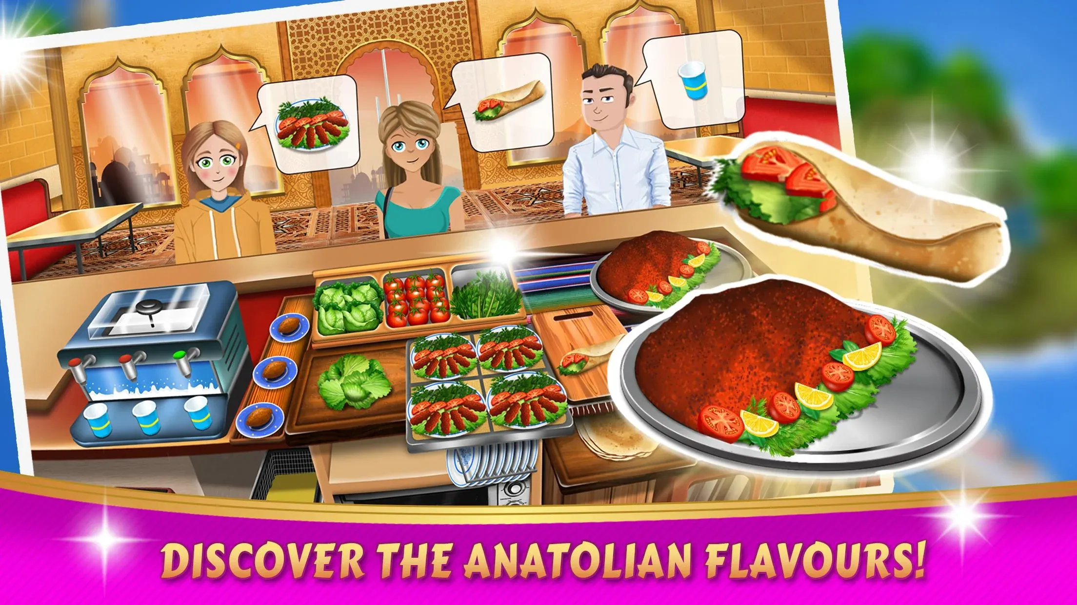 Kebab World - кулинарная игра v3.0.7 APK Мод (Много денег) Screenshot 1