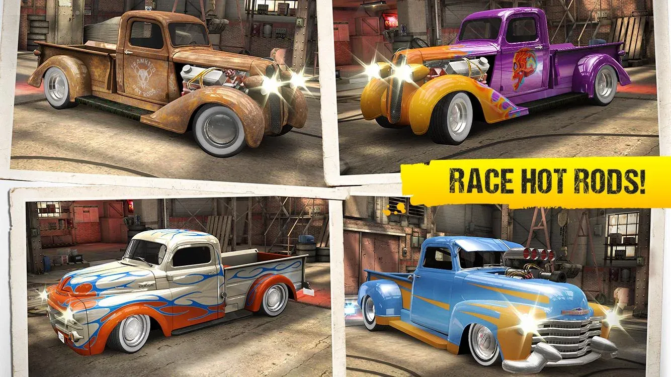 CSR Classics v3.1.3 APK Мод (Мега Меню, Много золота, денег и топлива) Screenshot 2