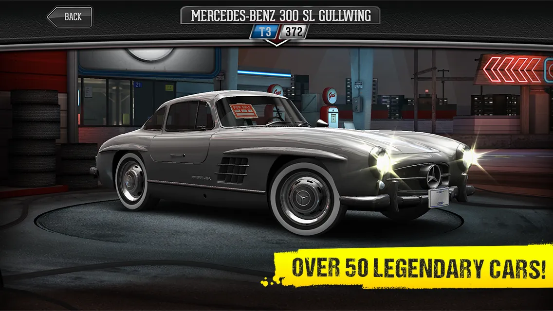 CSR Classics v3.1.3 APK Мод (Мега Меню, Много золота, денег и топлива) Screenshot 4