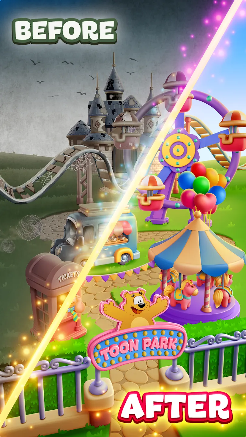 Toon Blast v22495 APK Мод (Много жизней) Screenshot 3