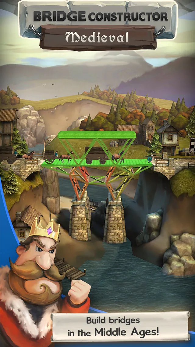 Bridge Constructor Medieval v4.0 APK Мод (Полная версия) Screenshot 1 Bridge Constructor Medieval v4.0 APK Мод (Полная версия) Screenshot 1