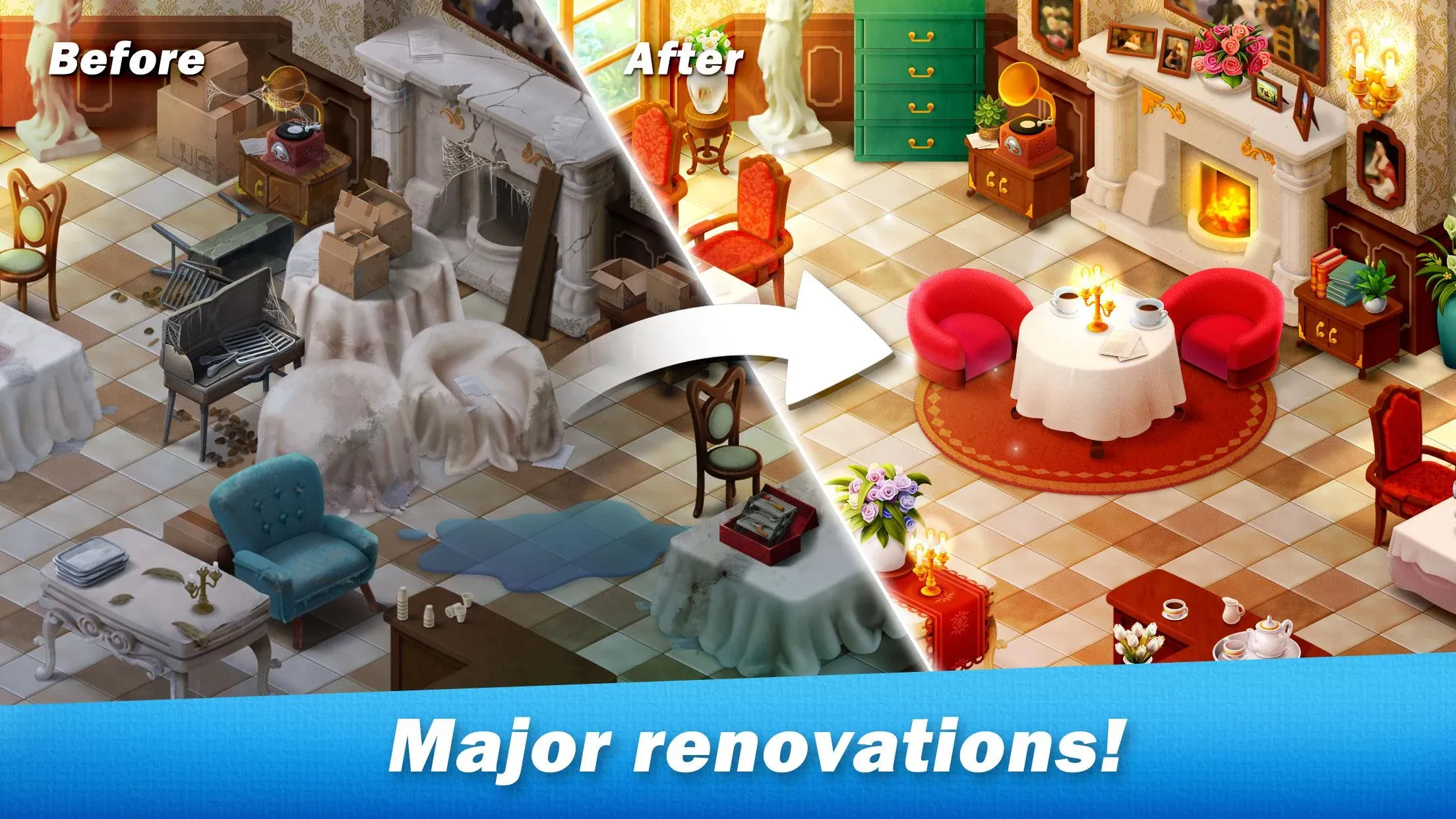 Restaurant Renovation v3.2.30 APK Мод (Много жизней) Screenshot 3 Restaurant Renovation v3.2.30 APK Мод (Много жизней) Screenshot 3