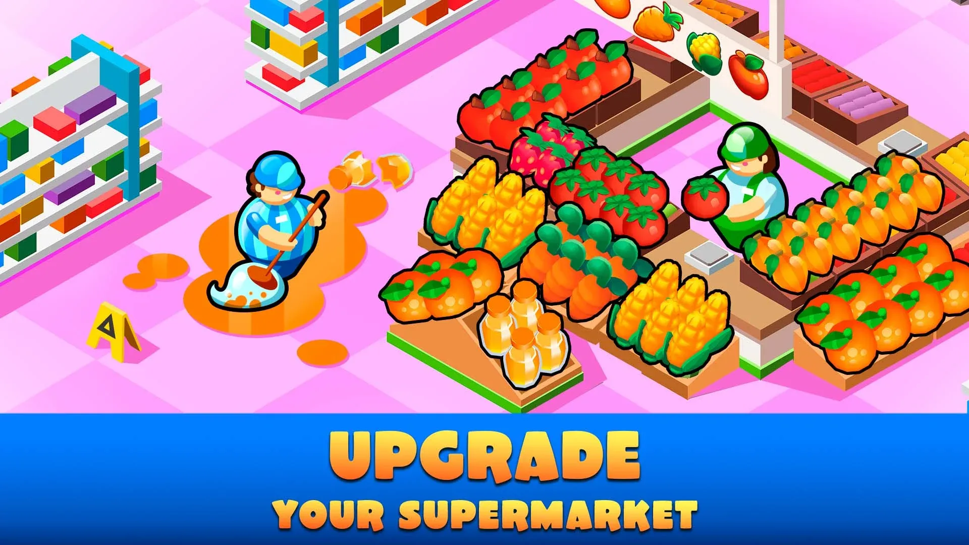 Idle Supermarket Tycoon v4.1.4 APK Мод (Меню, Много денег) Screenshot 2