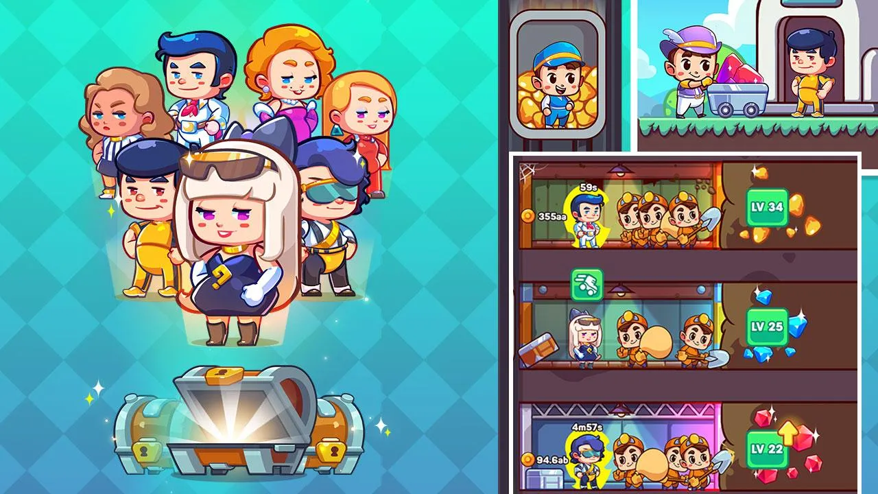 Idle Miner Simulator – Idle Gold Tycoon [мод: много денег] Screenshot 5