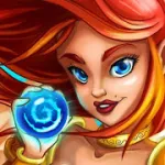 Скачать Heroes and Puzzles: три в ряд РПГ [мод: много денег] на Андроид