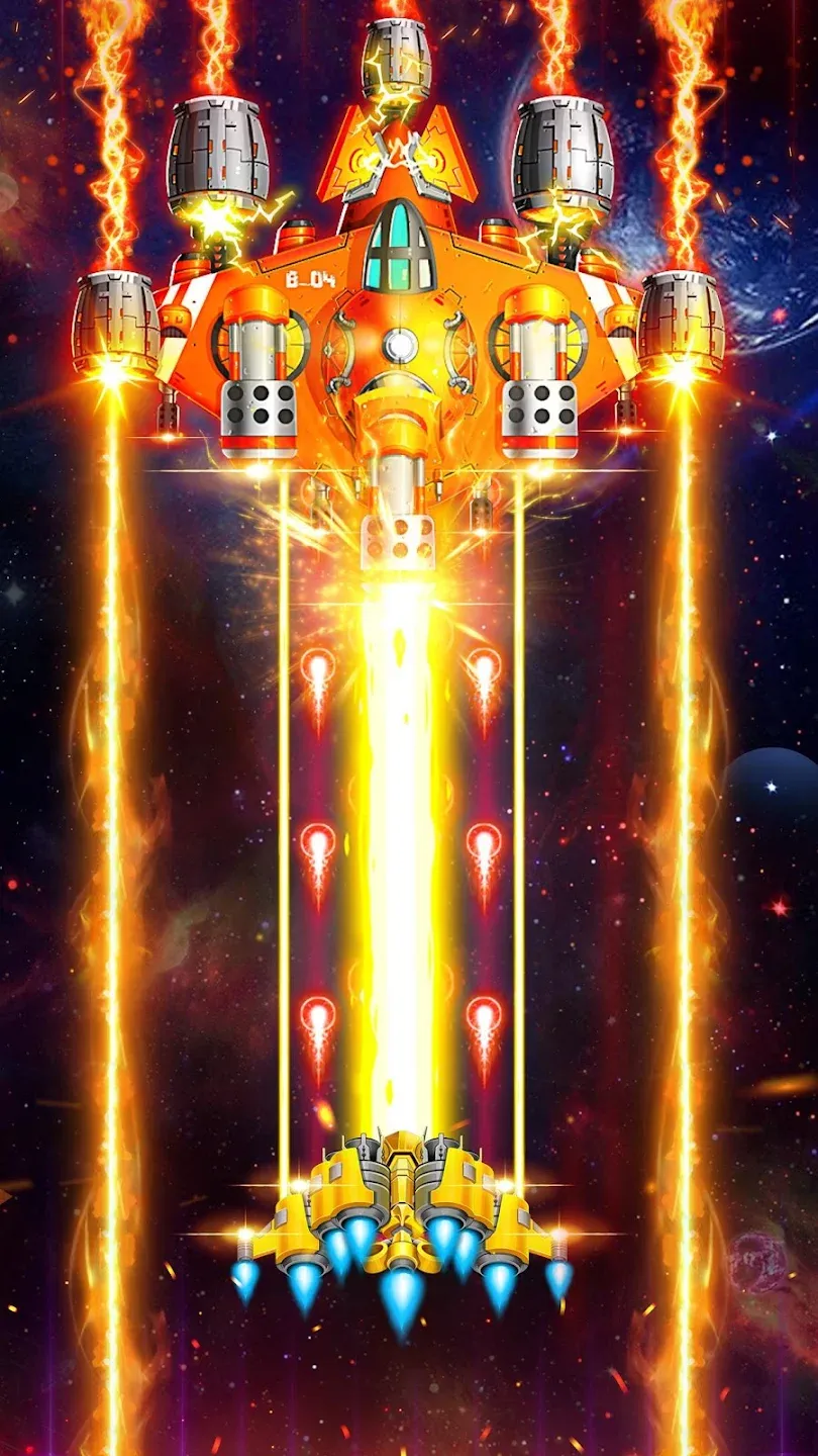 Space Shooter: Galaxy Attack (Premium) v1.979 APK Мод (Меню, Бесплатные покупки, Режим бога) Screenshot 1 Space Shooter: Galaxy Attack (Premium) v1.979 APK Мод (Меню, Бесплатные покупки, Режим бога) Screenshot 1