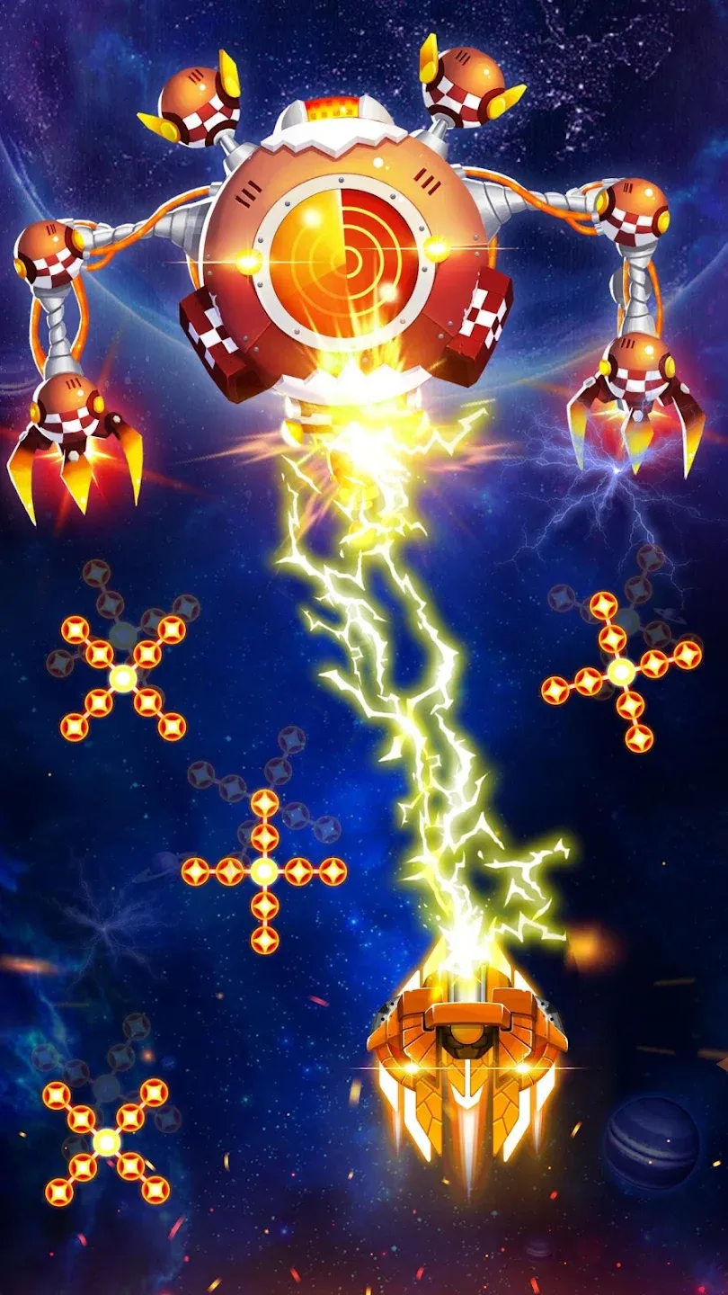 Space Shooter: Galaxy Attack (Premium) v1.979 APK Мод (Меню, Бесплатные покупки, Режим бога) Screenshot 2 Space Shooter: Galaxy Attack (Premium) v1.979 APK Мод (Меню, Бесплатные покупки, Режим бога) Screenshot 2