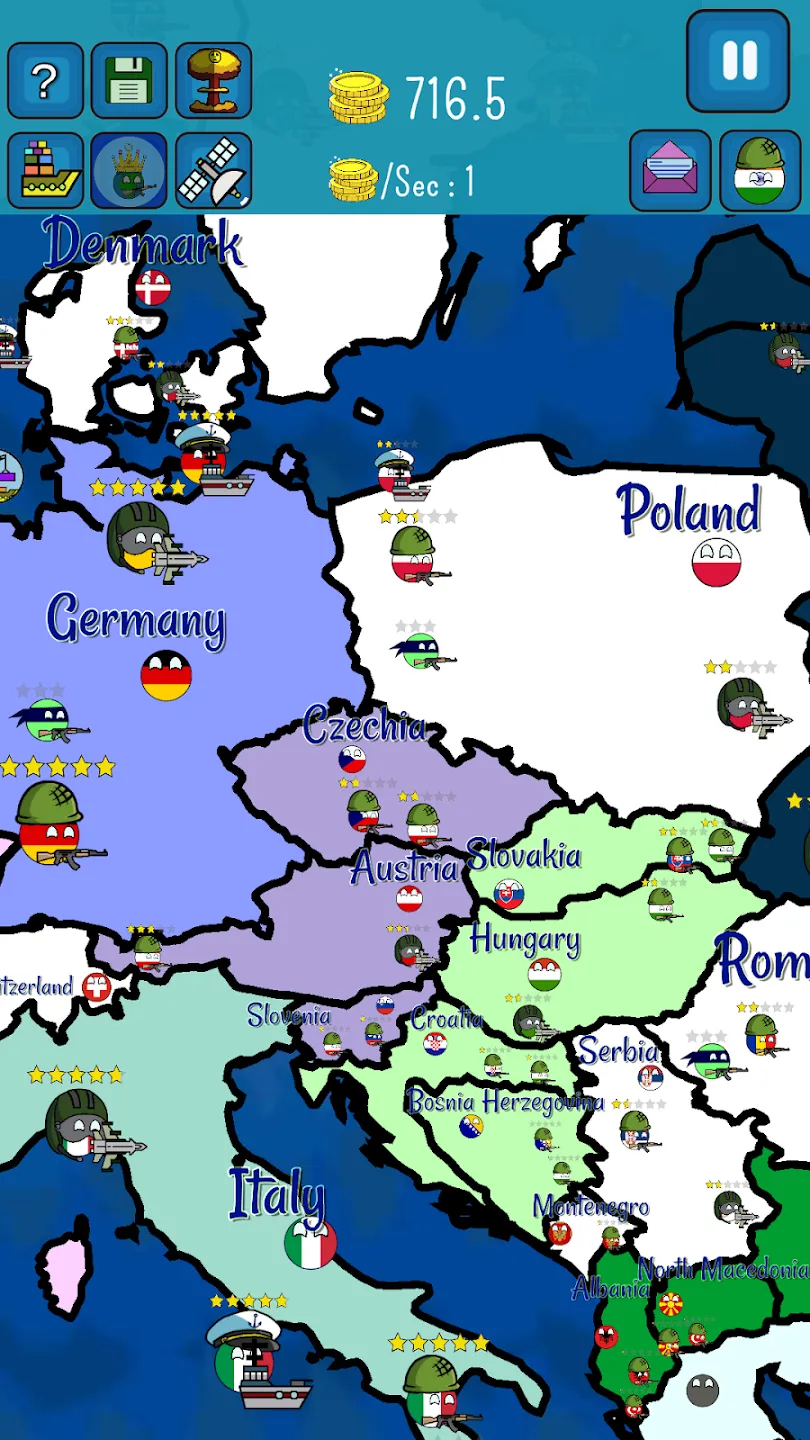 Dictators : No Peace v62 APK Мод (Много денег) Screenshot 3 Dictators : No Peace v62 APK Мод (Много денег) Screenshot 3