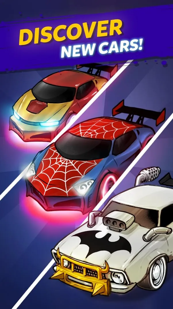 Merge Neon Car: Car Merger Screenshot 4