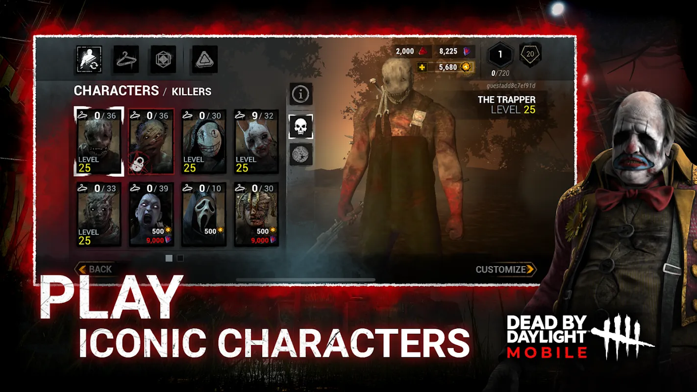 Dead by Daylight Mobile v5.4.1024 APK Мод (Меню, FOV, Shadow Cham, World Cham) Screenshot 5