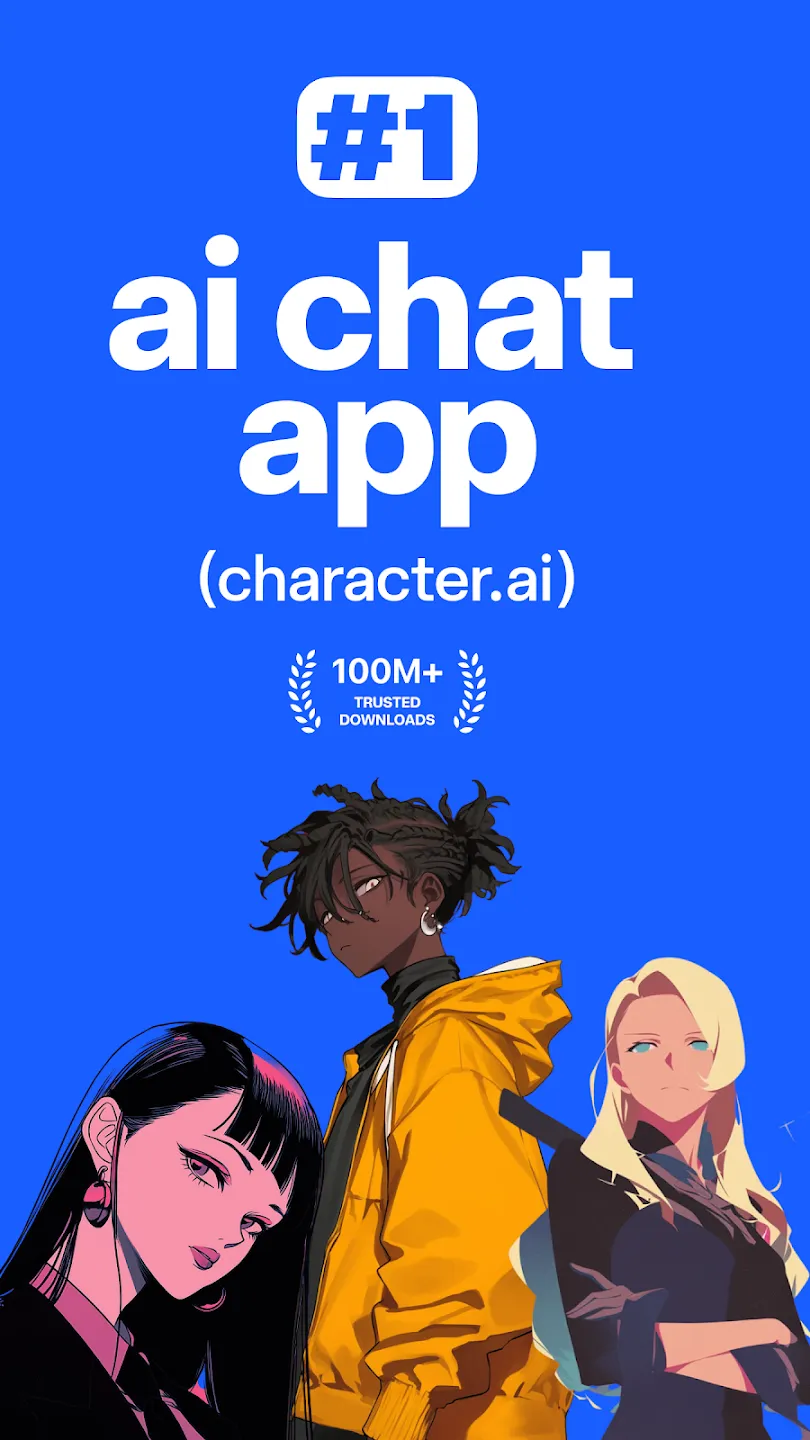Character AI v1.16.1 APK Мод (Всё открыто, Premium) Screenshot 1 Character AI v1.16.1 APK Мод (Всё открыто, Premium) Screenshot 1