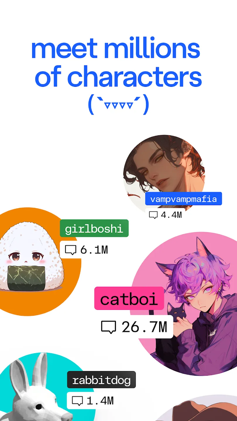 Character AI v1.16.1 APK Мод (Всё открыто, Premium) Screenshot 3 Character AI v1.16.1 APK Мод (Всё открыто, Premium) Screenshot 3