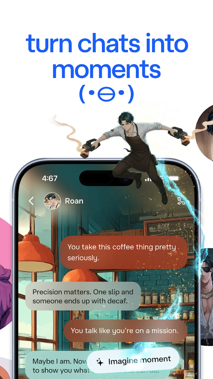 Character AI v1.16.1 APK Мод (Всё открыто, Premium) Screenshot 4 Character AI v1.16.1 APK Мод (Всё открыто, Premium) Screenshot 4