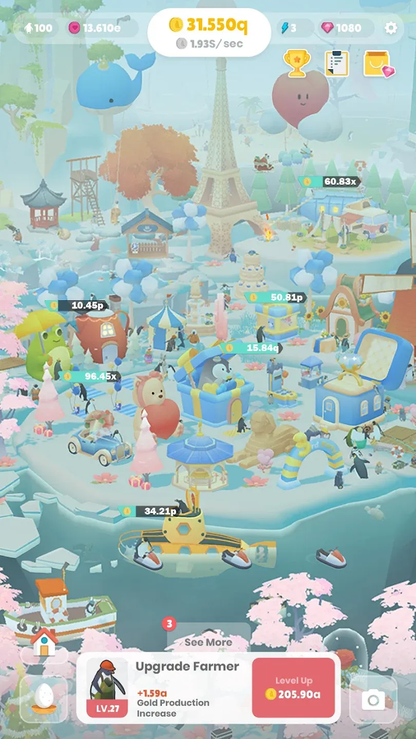 Остров пингвинов v1.95.0 APK Мод (Меню, Много денег, Скорость) Screenshot 5