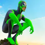 Скачать взломанную версию Rope Frog Ninja Hero Car Vegas Мод (Много денег) на Андроид