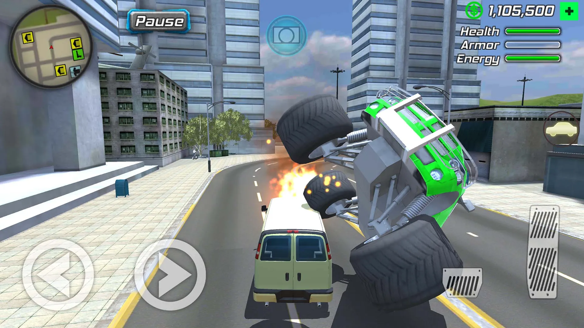 Rope Frog Ninja Hero Car Vegas v3.1.7 APK Мод (Много денег) Screenshot 3