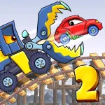 Взломанная Car Eats Car 2 - Гонки Машин [мод: много денег] на Андроид