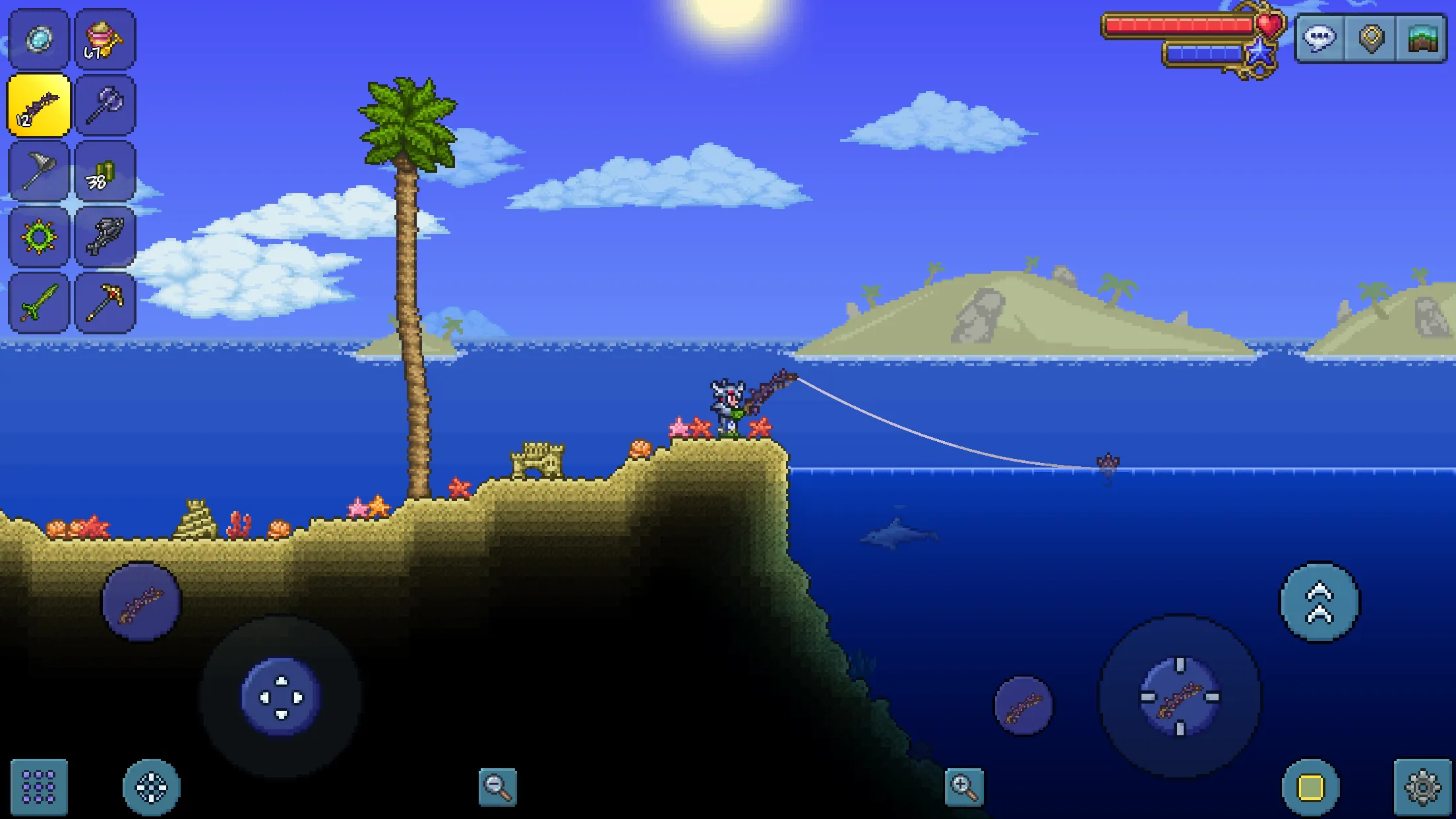 Terraria v1.4.5.6.4 APK Мод (Меню, Неограниченные предметы, Бессмертие) Screenshot 1