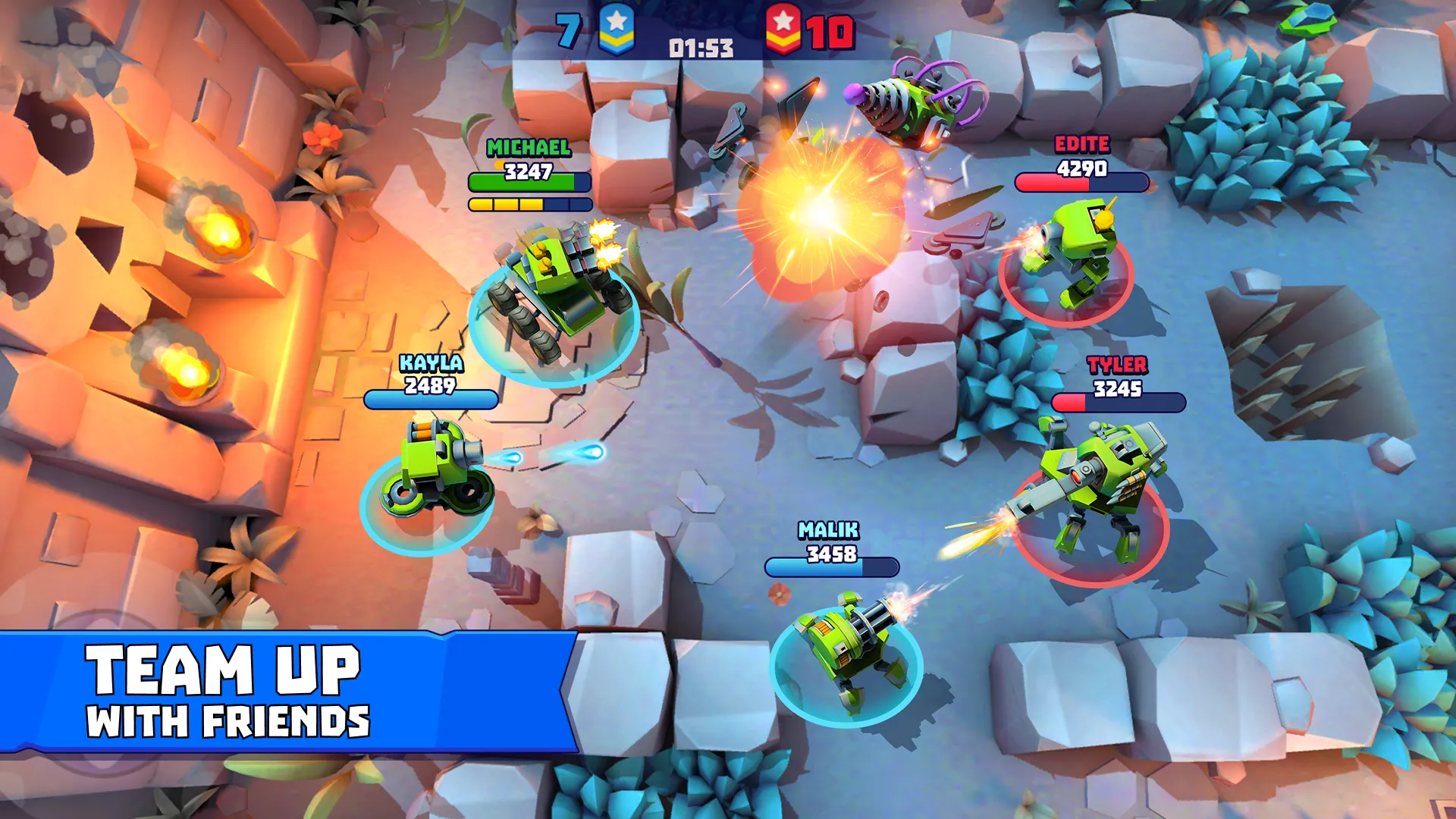 Tanks a Lot v9.400 APK Мод (Меню, Много снарядов, Режим бога) Screenshot 3 Tanks a Lot v9.400 APK Мод (Меню, Много снарядов, Режим бога) Screenshot 3