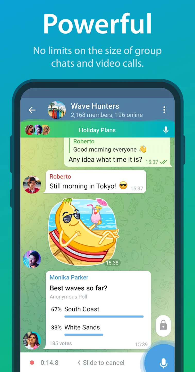 Telegram v12.7.3 APK Мод (Всё открыто, Premium) Screenshot 2 Telegram v12.7.3 APK Мод (Всё открыто, Premium) Screenshot 2