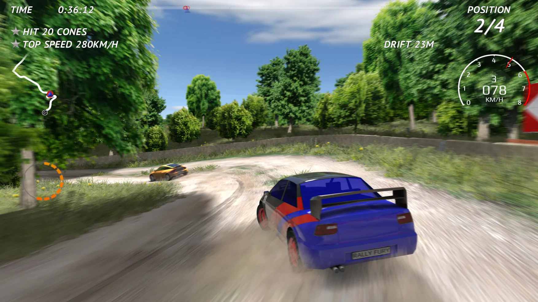 Rally Fury - раллийные гонки [мод: много денег] Screenshot 3