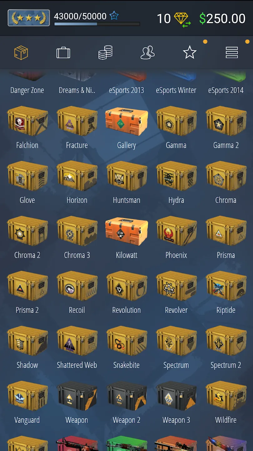 Case Simulator Ultimate CS 2 v11.6 APK Мод (Бесплатные покупки) Screenshot 2 Case Simulator Ultimate CS 2 v11.6 APK Мод (Бесплатные покупки) Screenshot 2