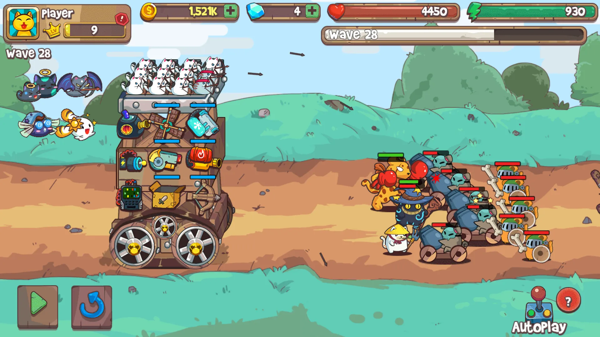 CatTower Idle TD: Battle Arena [мод: много скиллов] Screenshot 5