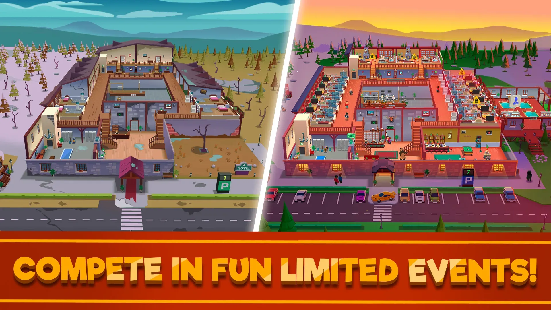 Hotel Empire Tycoon v4.4.0 APK Мод (Много денег) Screenshot 3