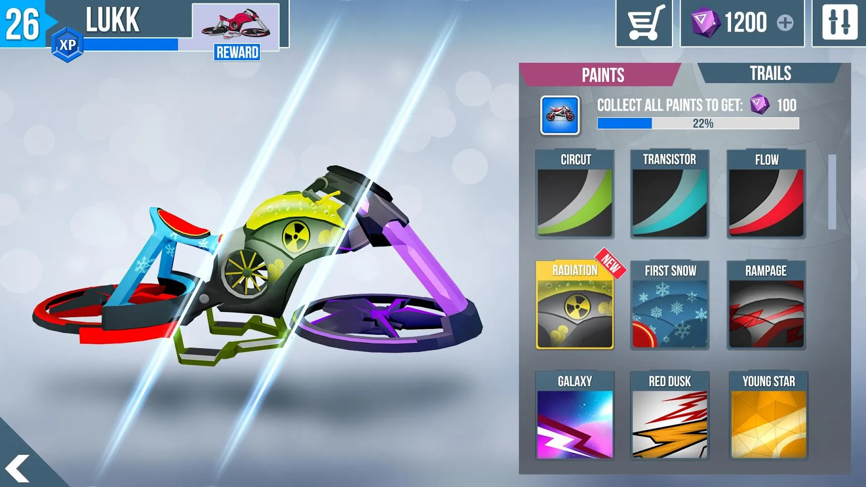 Gravity Rider Zero [мод: всё открыто] Screenshot 2