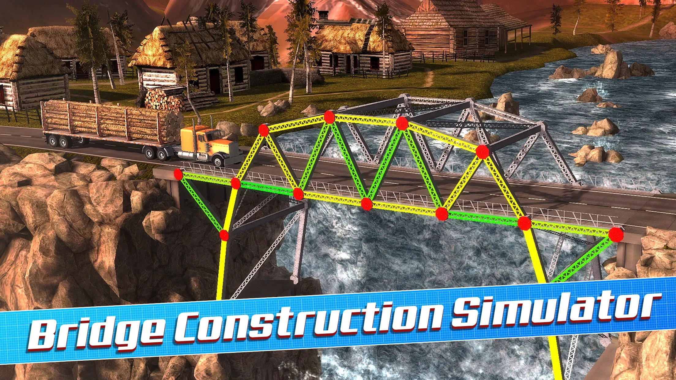 Bridge Construction Simulator v1.7.2 APK Мод (Много подсказок) Screenshot 1 Bridge Construction Simulator v1.7.2 APK Мод (Много подсказок) Screenshot 1