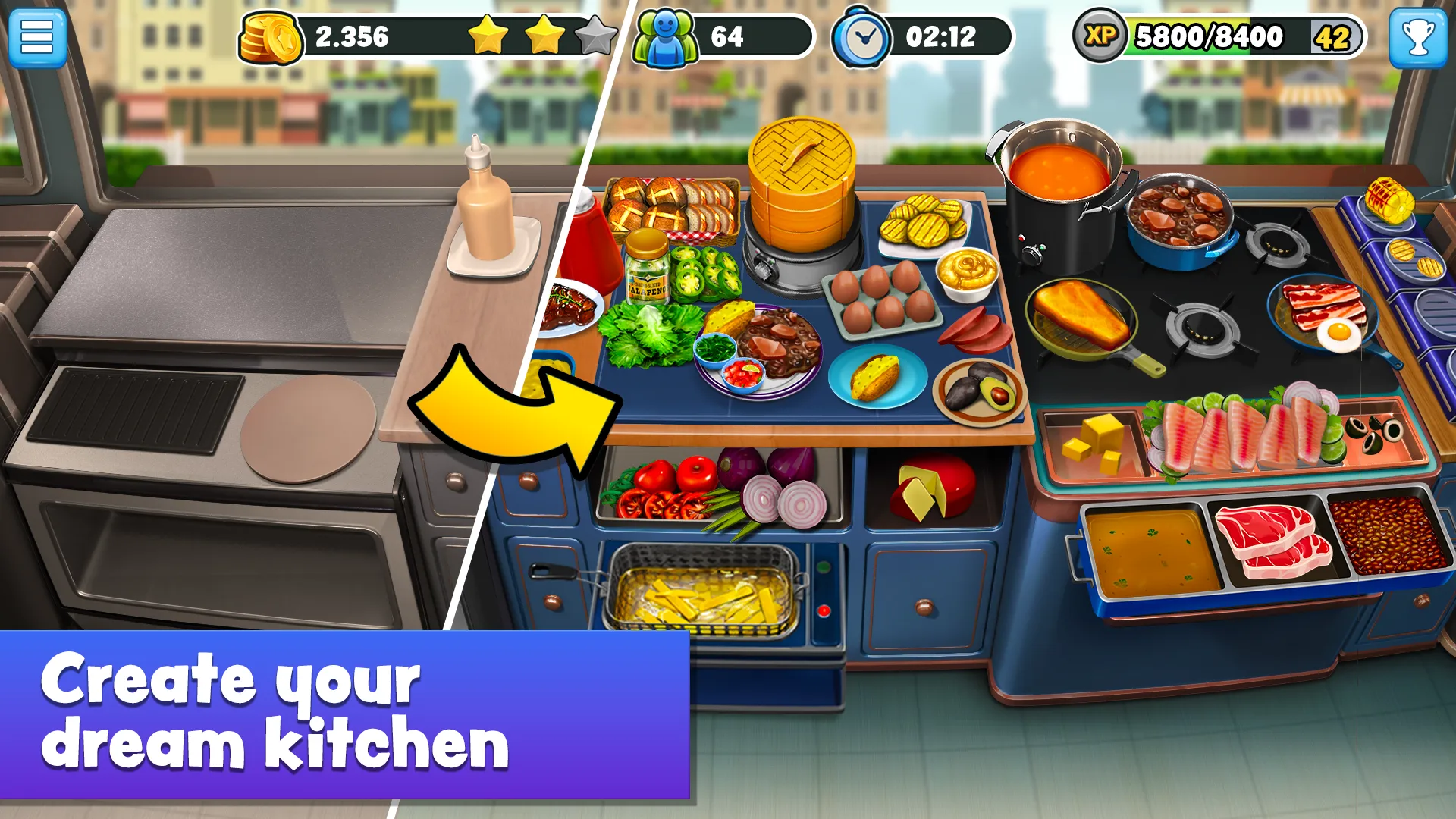 Food Truck Chef v8.71 APK Мод (Много бриллиантов) Screenshot 3 Food Truck Chef v8.71 APK Мод (Много бриллиантов) Screenshot 3
