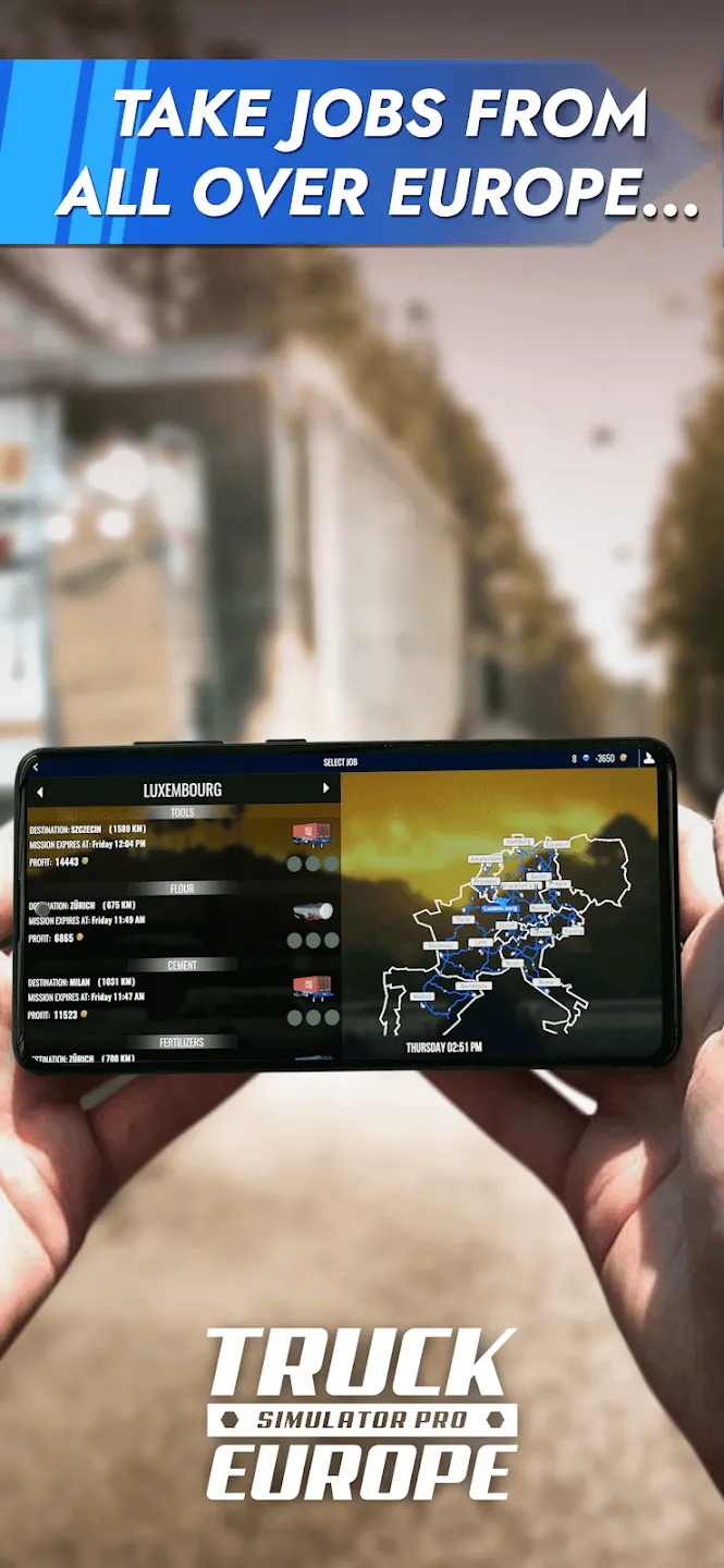 Truck Simulator PRO Europe v2.6.4 APK Мод (Много денег) Screenshot 3 Truck Simulator PRO Europe v2.6.4 APK Мод (Много денег) Screenshot 3